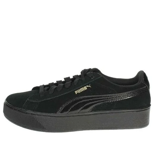 (WMNS) PUMA SUEDE S Vikky Platform - PUMA Black 363287-01 - 1