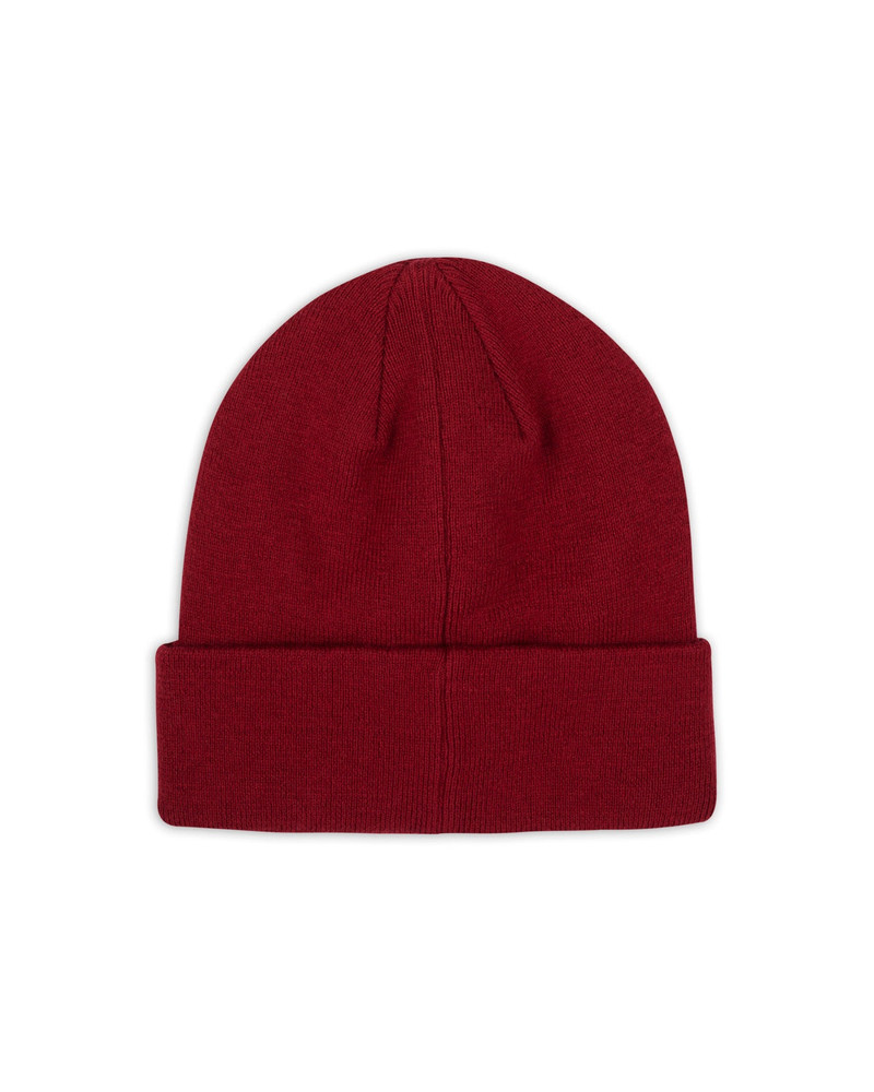 BRAIN DEAD Classic Logo Head Wool Beanie - Maroon outlook