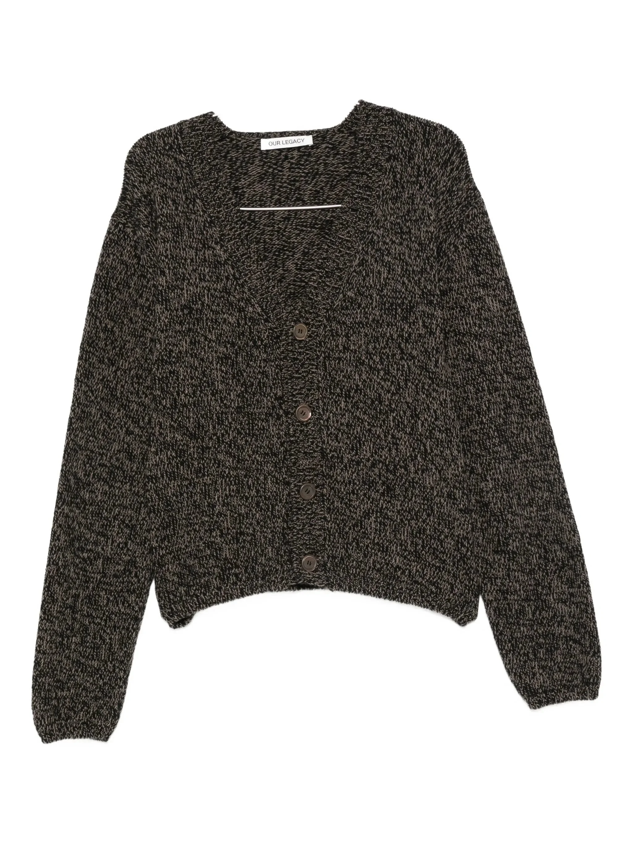 Our Legacy Speckled V-neck Cardigan - 1