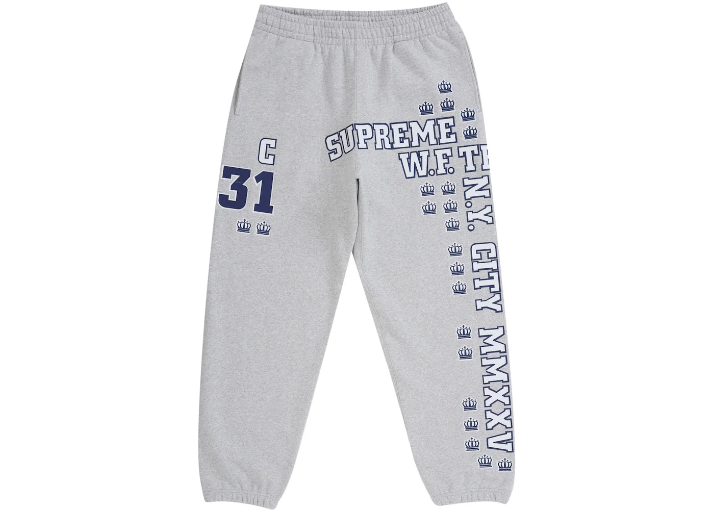 Supreme League Champs Sweatpant Ash Grey - 1