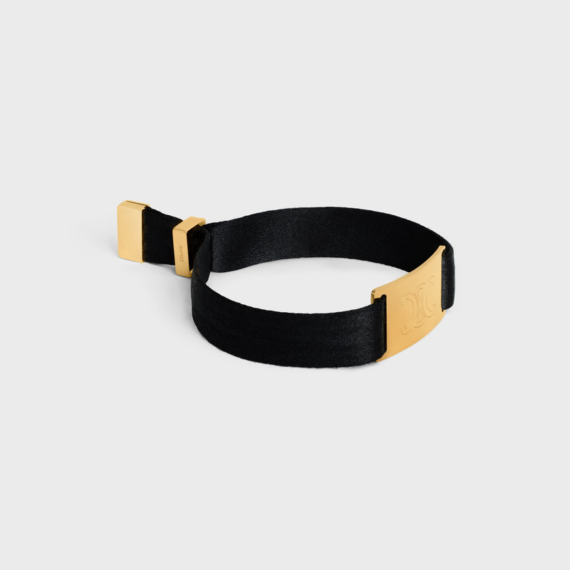Celine At the Wiltern Bracelet in Brass with Gold Finish and Polyester 3