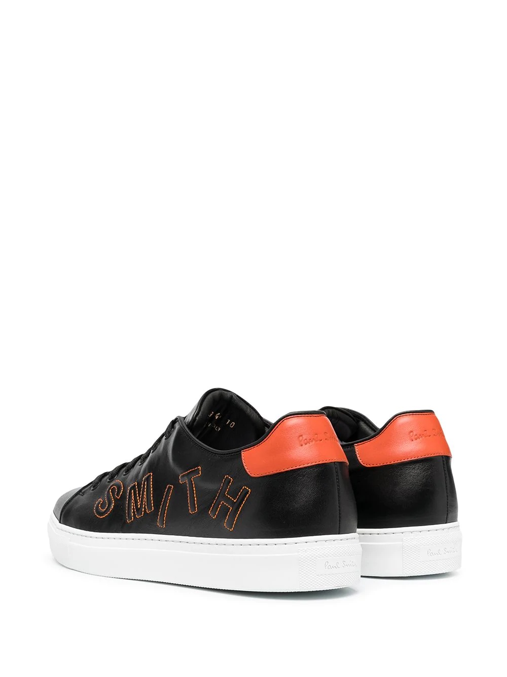 logo patch lace-up trainers - 3