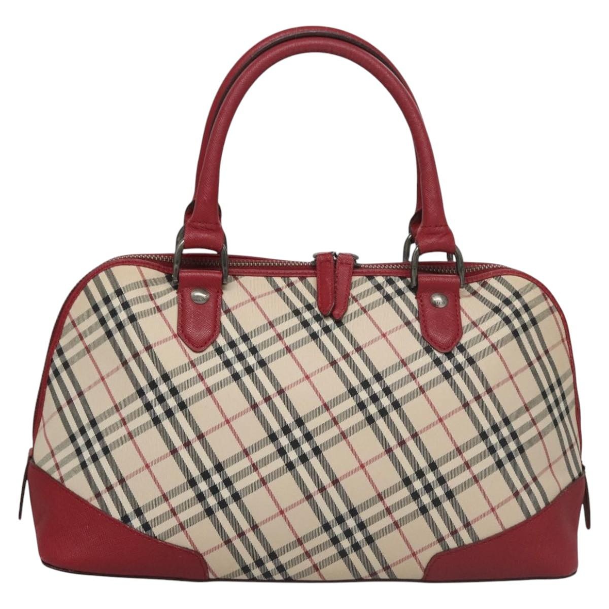 Burberry Nova Check Hand Bag Canvas Beige - 2