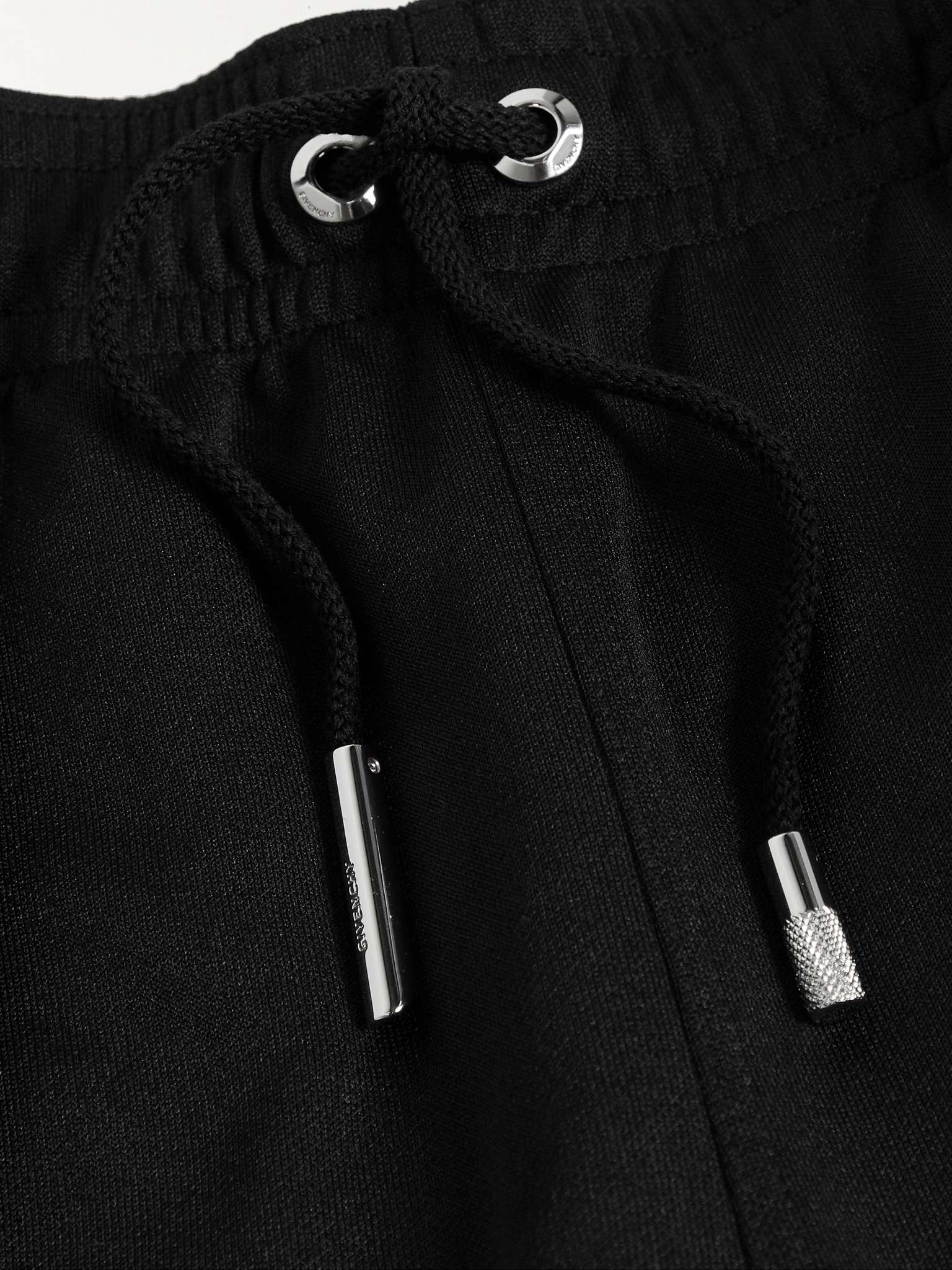 Slim-Fit Logo-Jacquard Webbing-Trimmed Tech-Jersey Sweatpants - 5