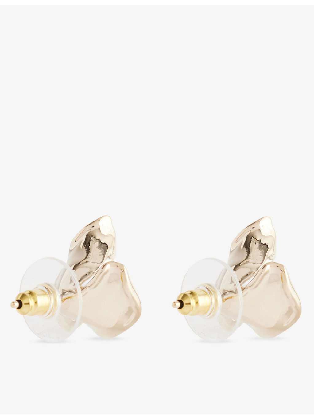 Flower Small Brass Earrings - 3