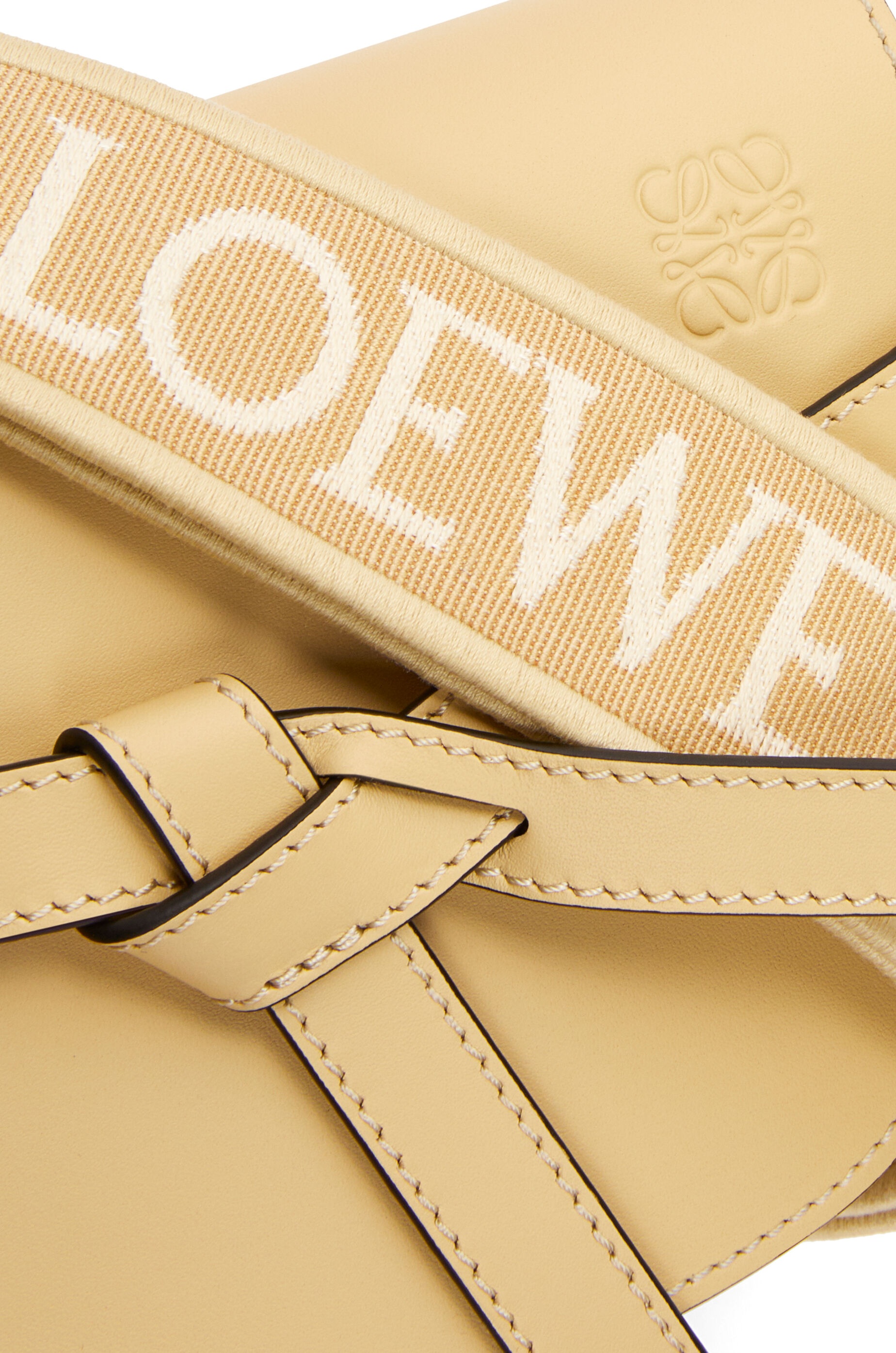 Mini Gate Dual bag in soft calfskin and jacquard - 8