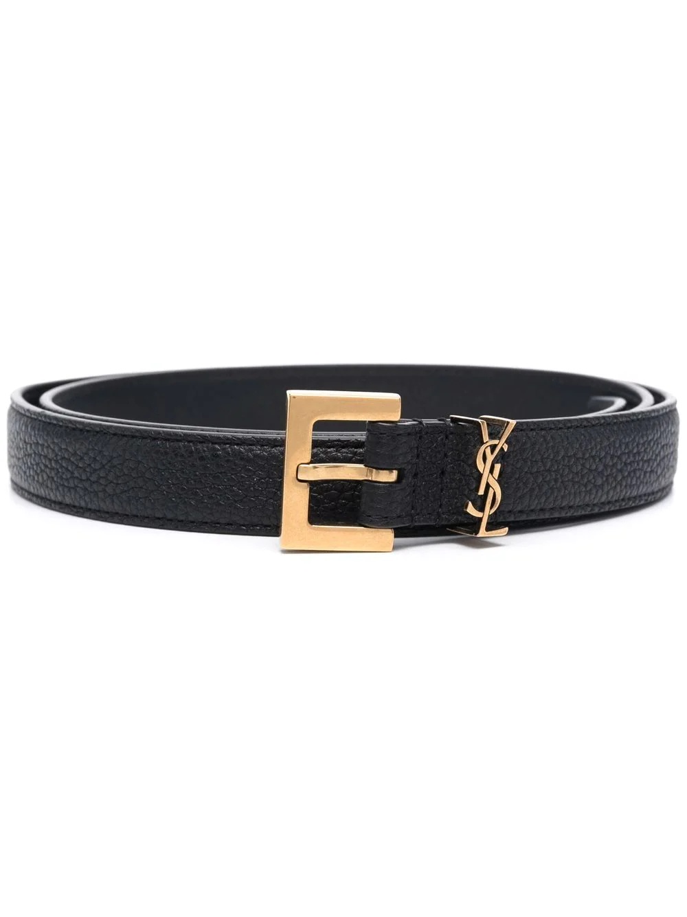 monogram square-buckle belt - 1