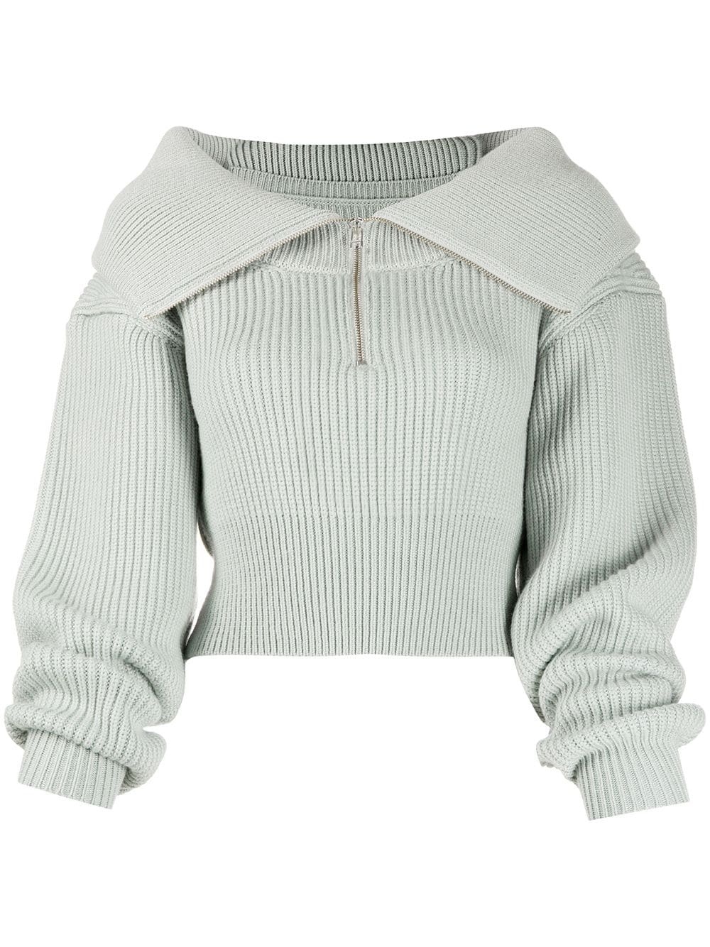 zip-front jumper - 1