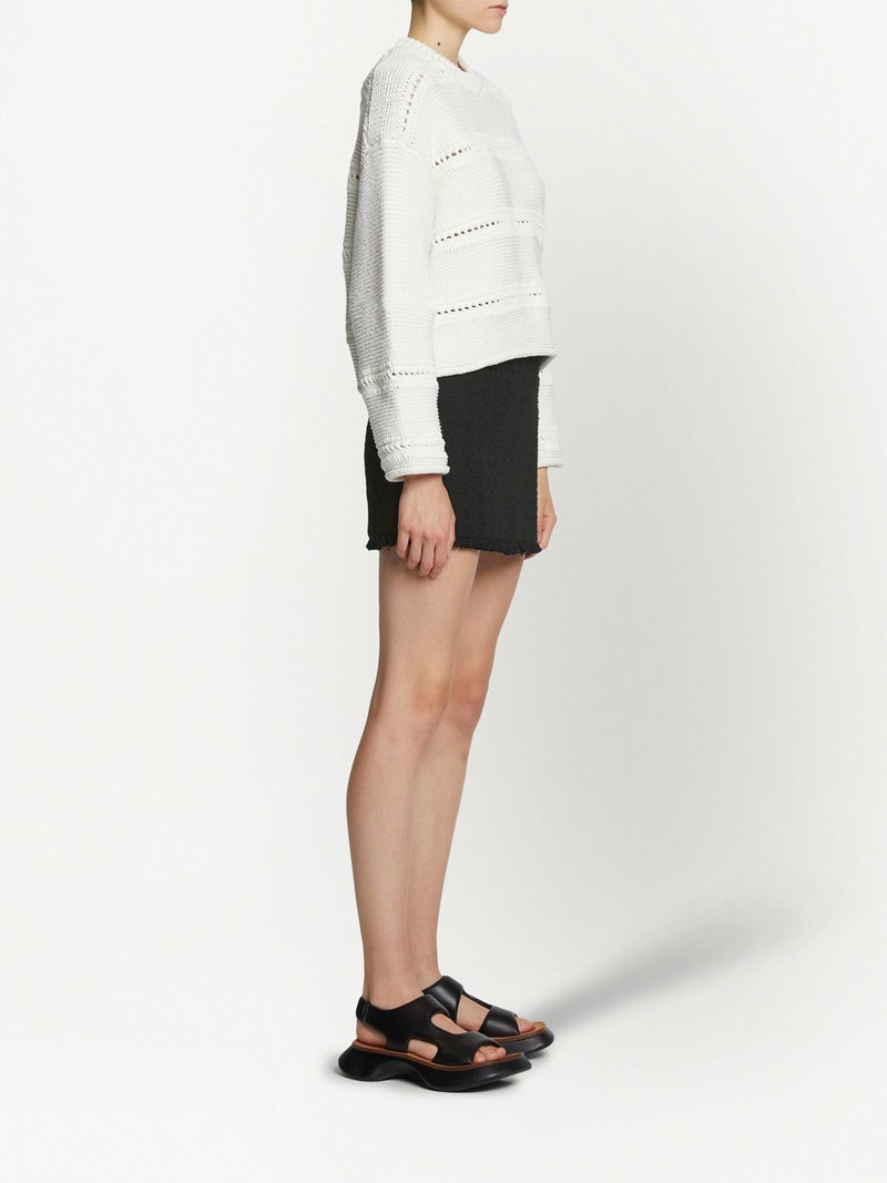 tweed knitted mini skirt 3