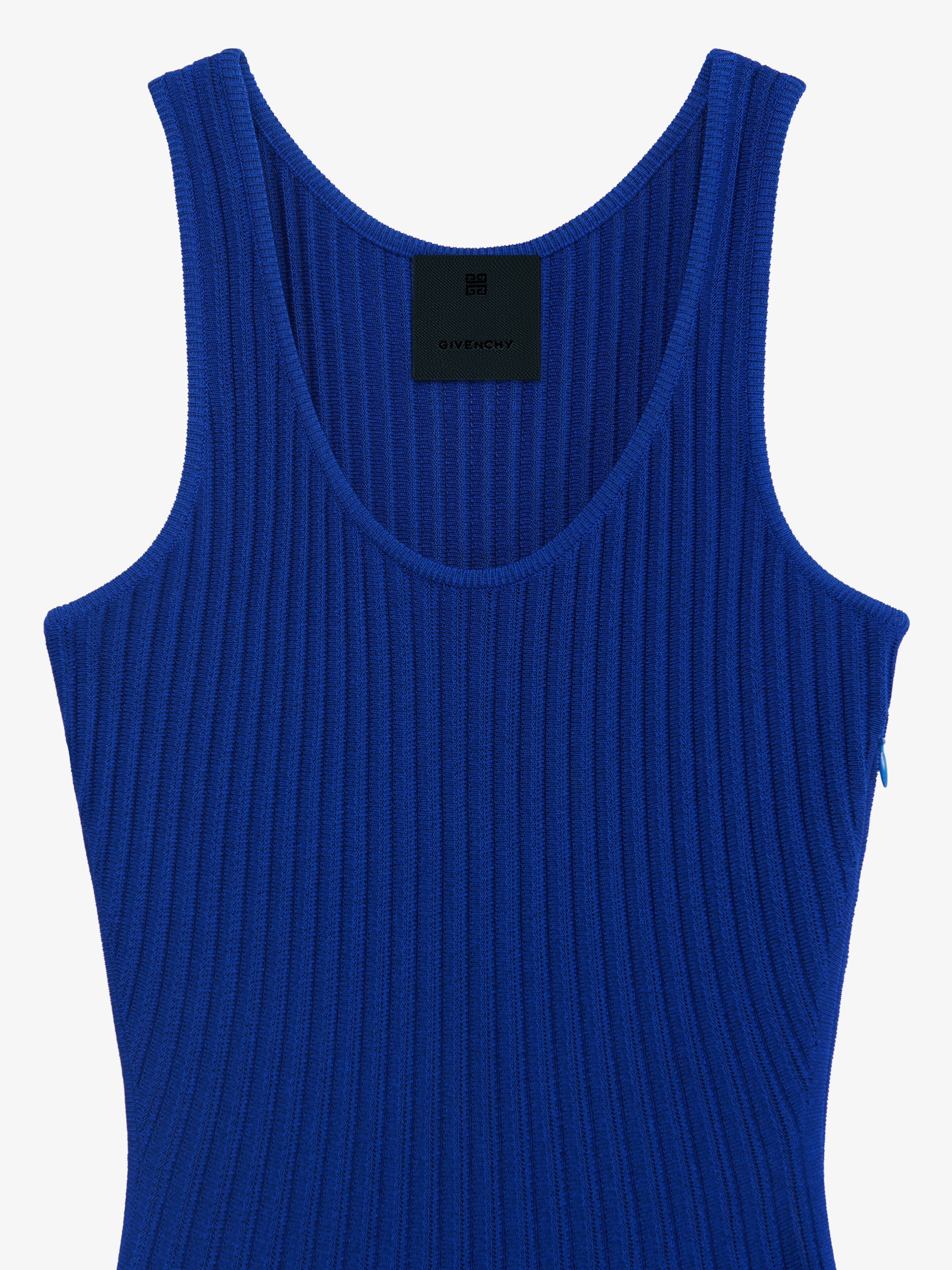DRESS IN VISCOSE KNIT WITH FLOUNCE - 5