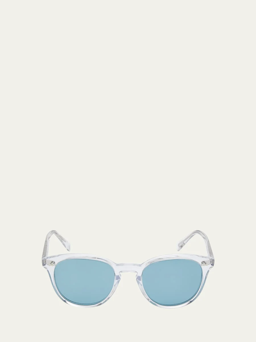 Desmon Round Polarized Acetate Sunglasses - 1