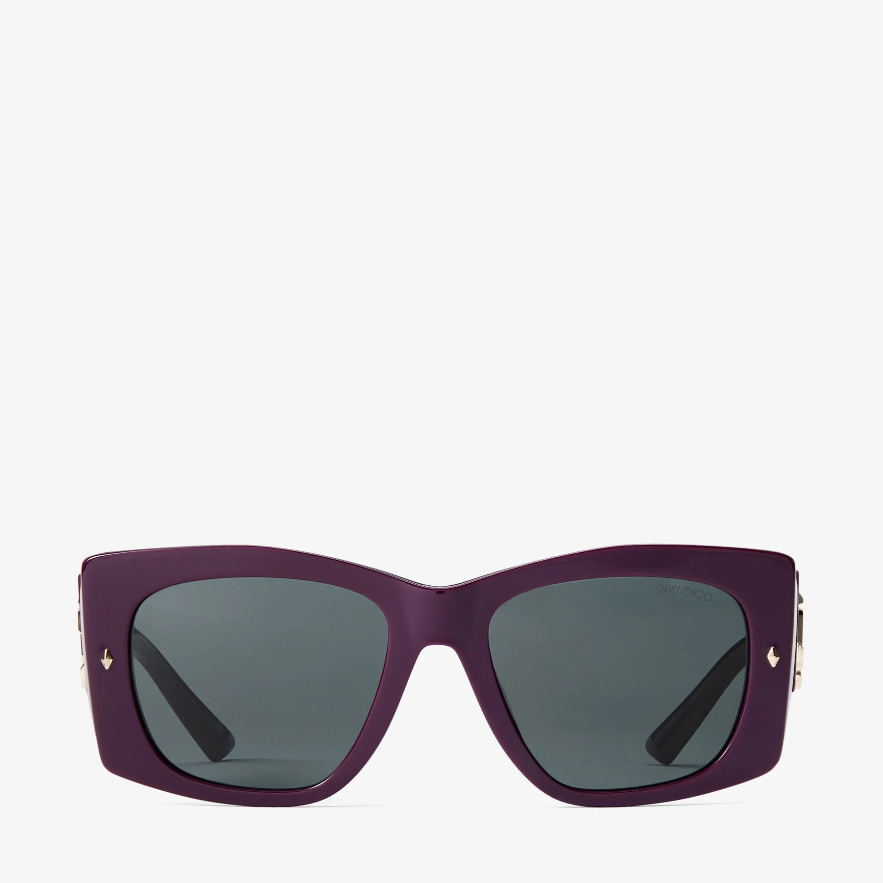 Gabi Prune and Grey Acetate Butterfly Sunglasses - 1