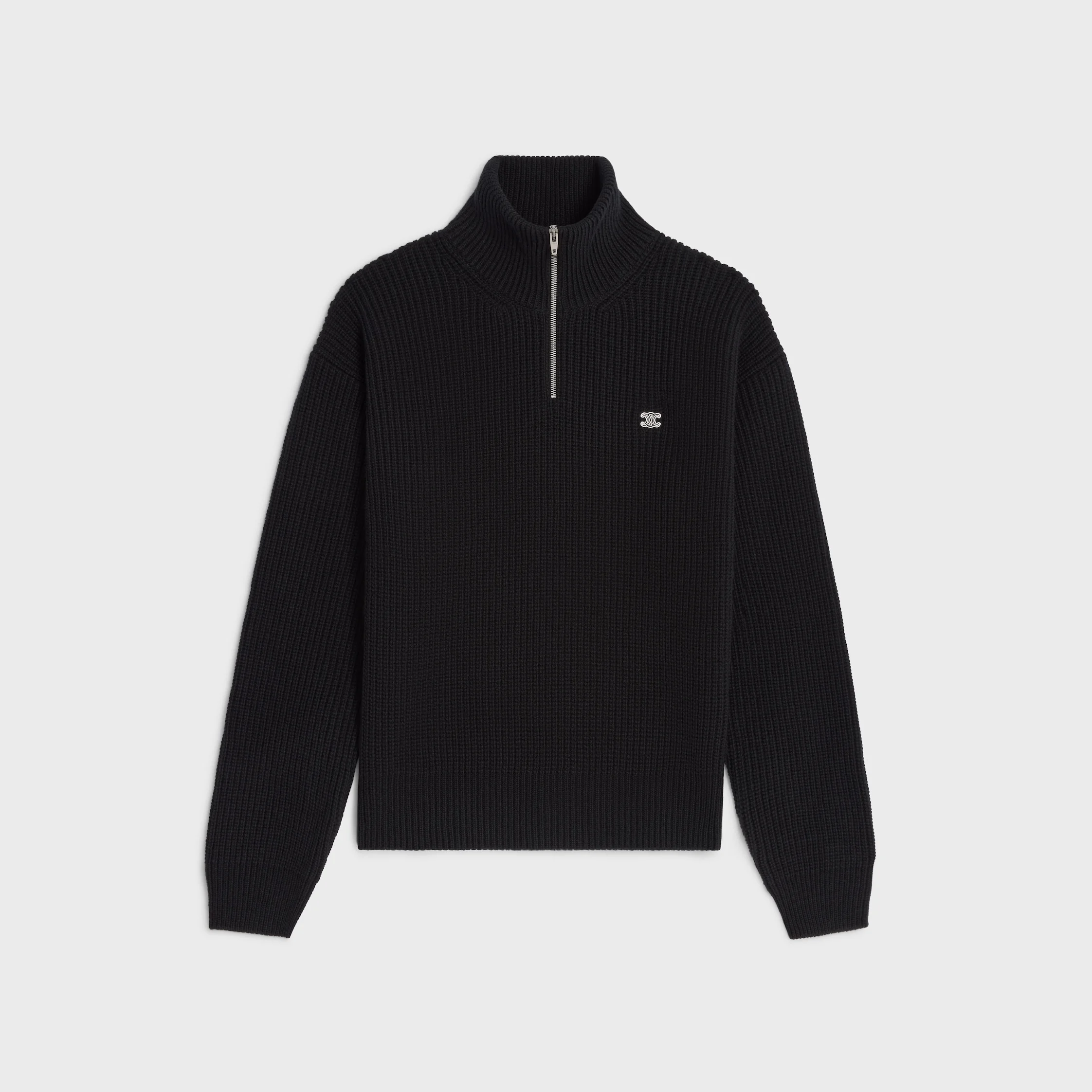 trucker sweater IN ribbed wool - 1