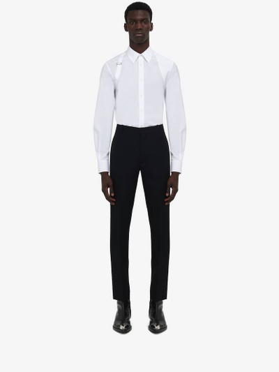 Alexander McQueen Men's Tailored Cigarette Trousers in Black outlook