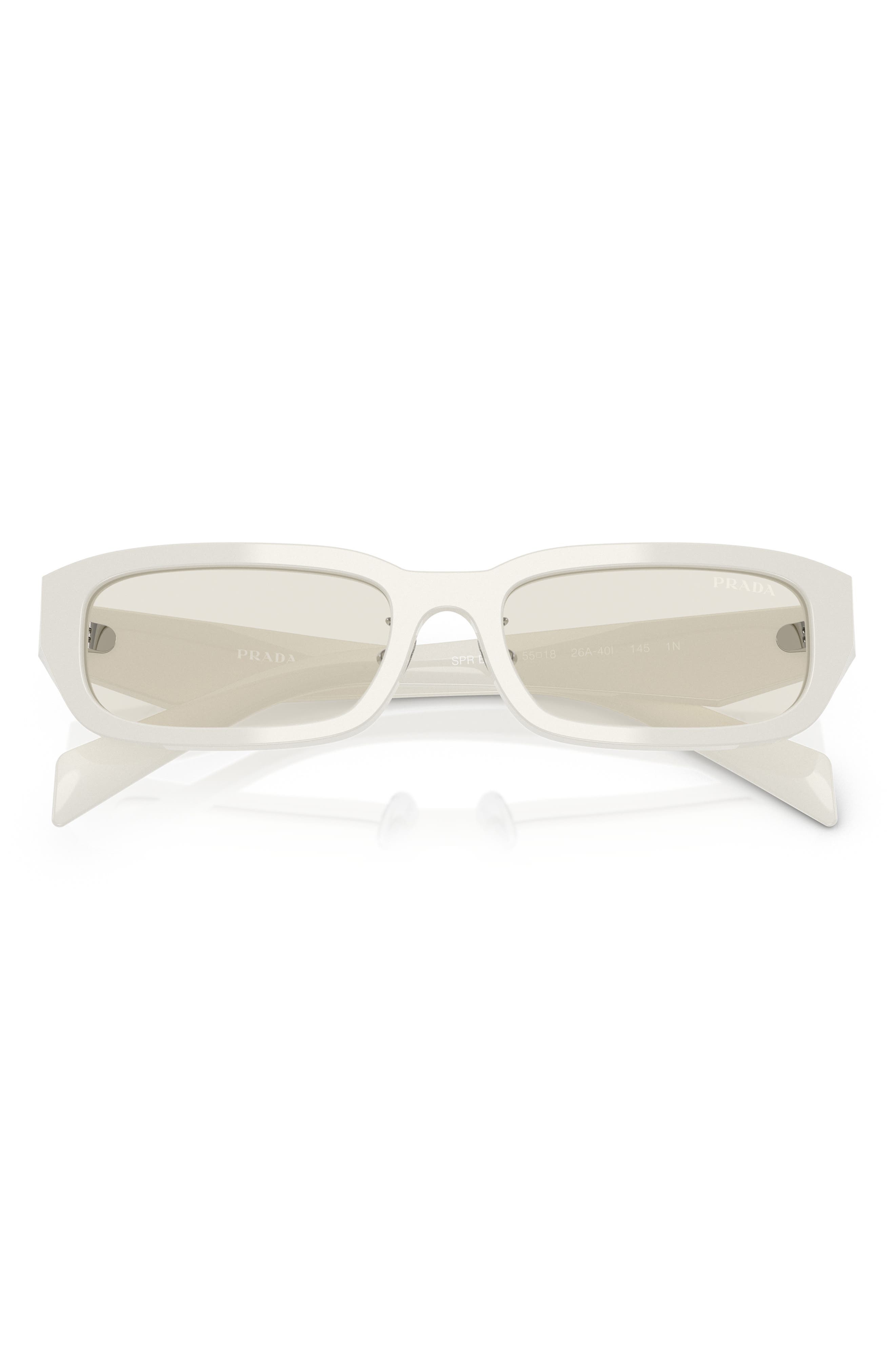 Prada 55mm Rectangular Sunglasses in Dust at Nordstrom - 4