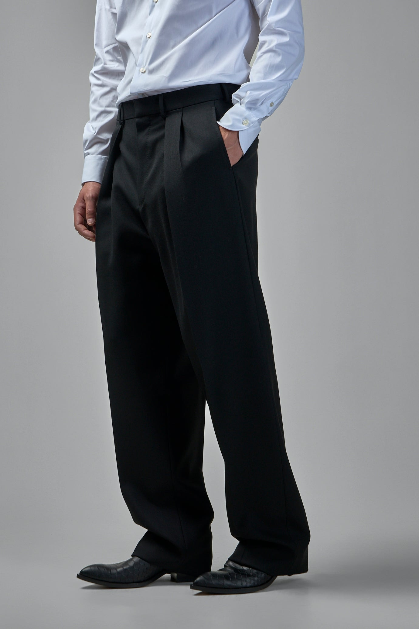 Broken Twill Double Pleat Pant - 4