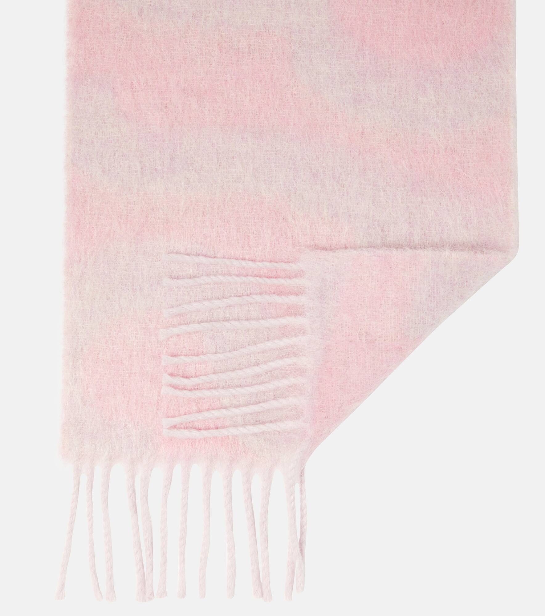 Logo wool-blend scarf - 5