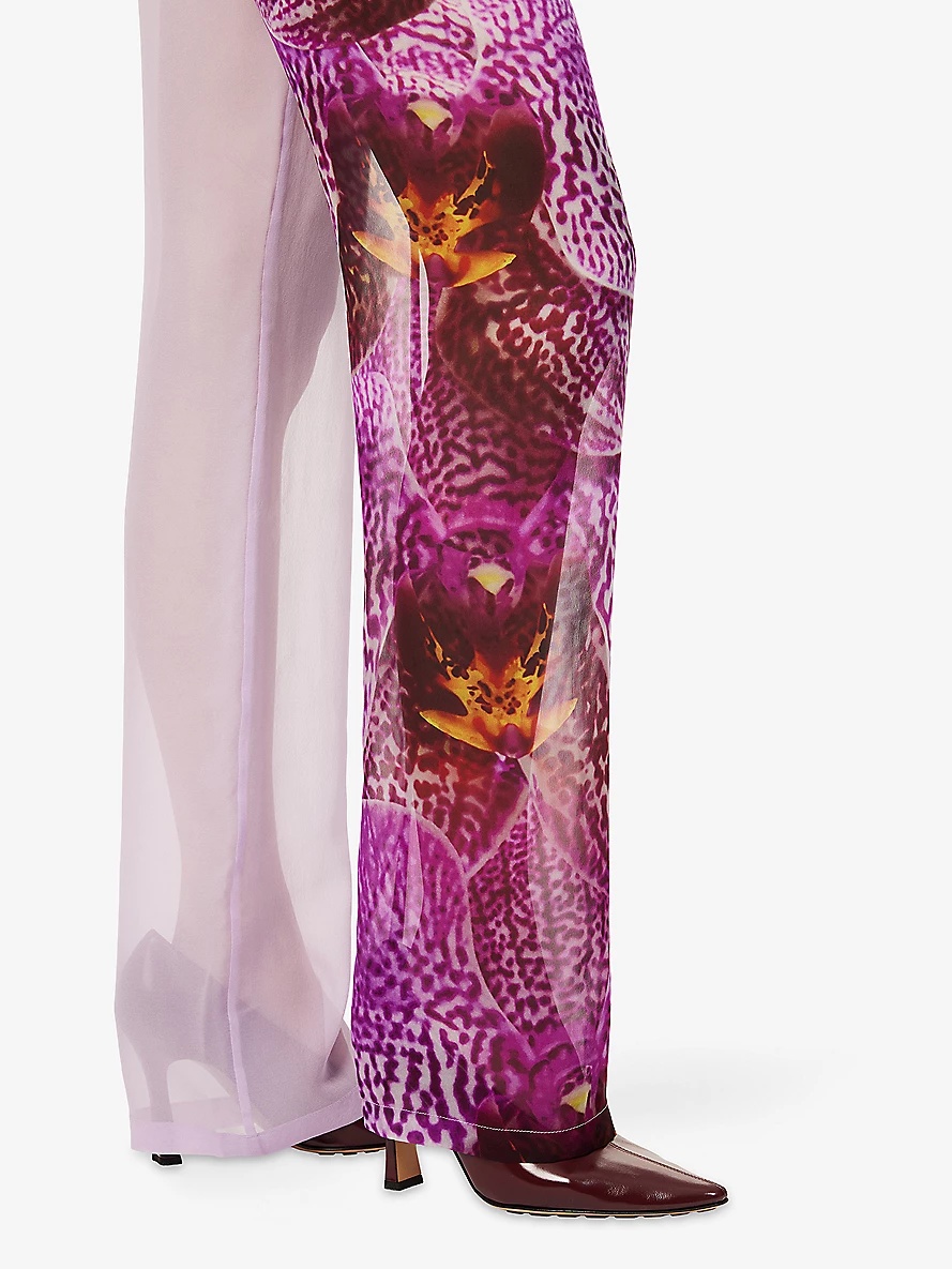 Puvis Straight-Leg Sheer Silk Trousers - 5