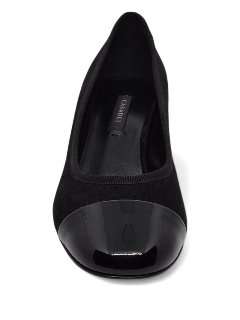cap-toe block-heel pumps 4