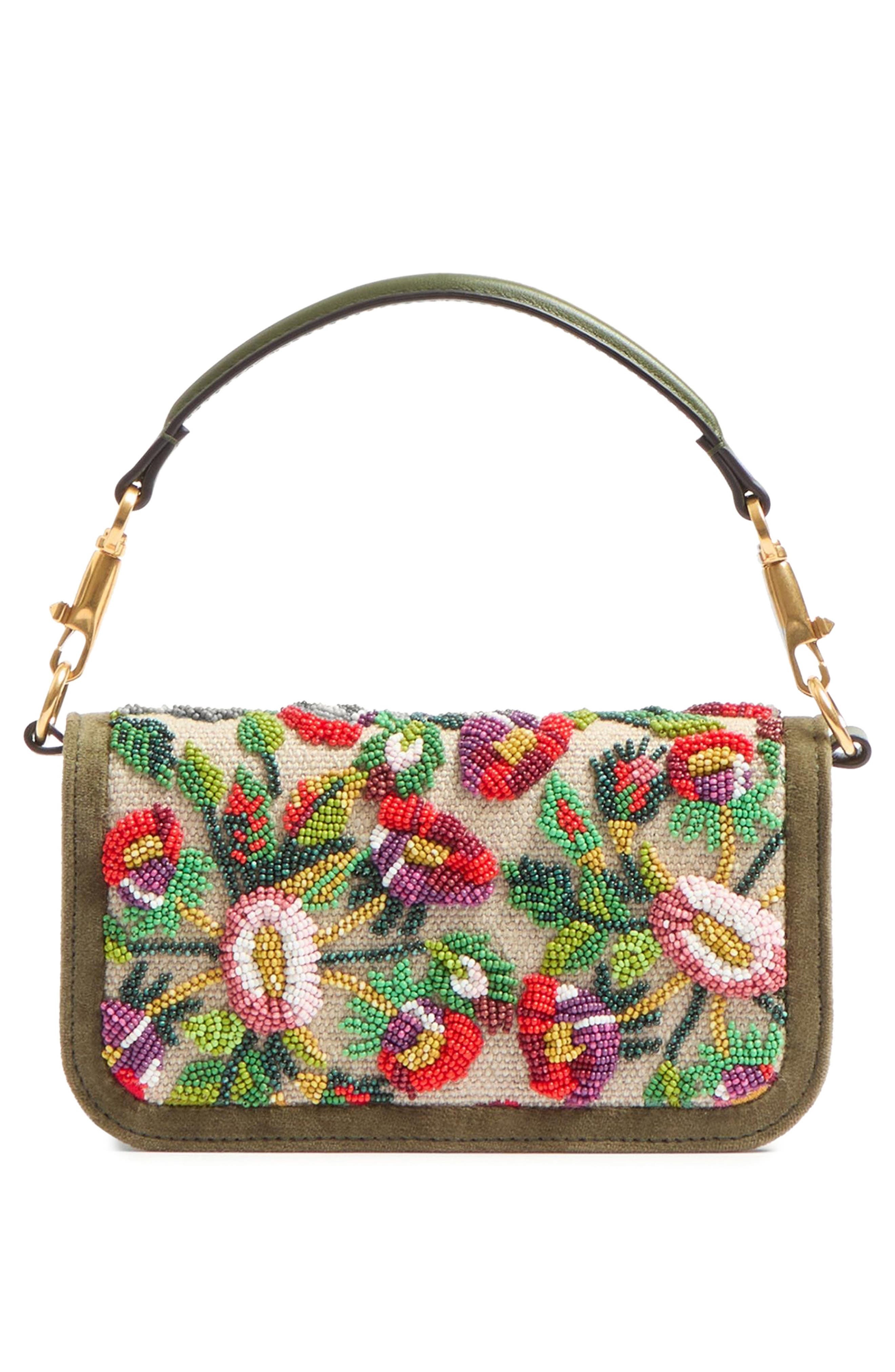 Valentino Garavani Small Locò VLOGO Crystal Embellished Shoulder Bag in Multi at Nordstrom - 3