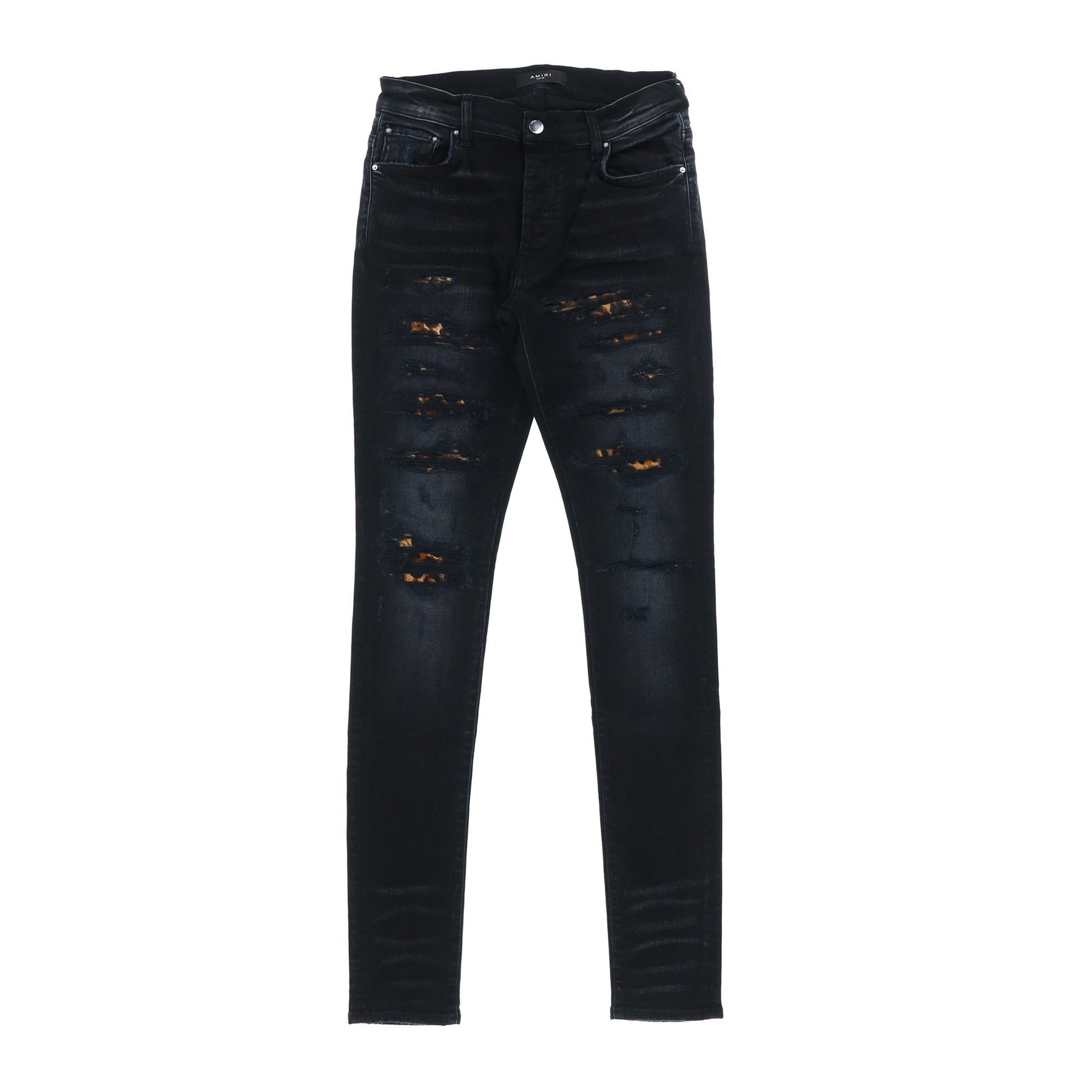 LEOPARD THRASHER JEAN / AGED BLK - 1