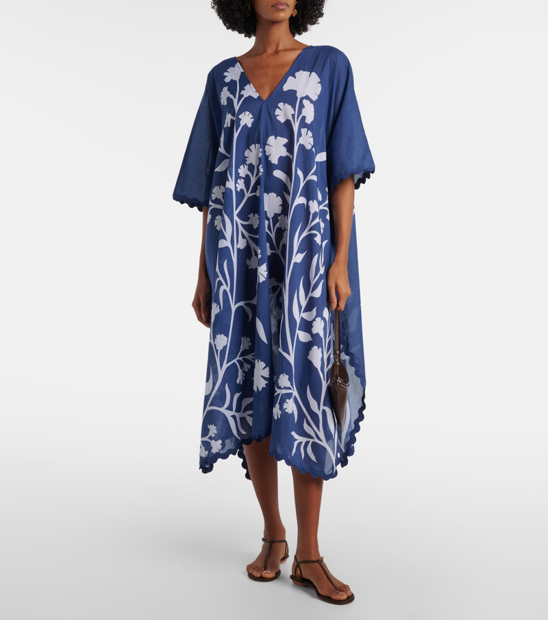 juliet dunn Scalloped cotton kaftan outlook