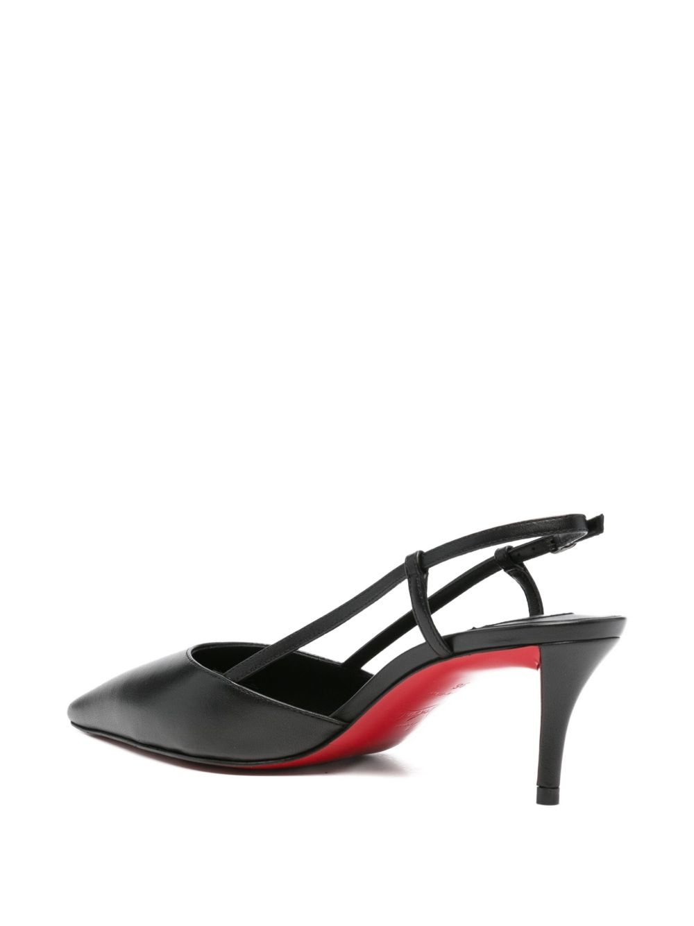 60mm leather heeled pumps - 3