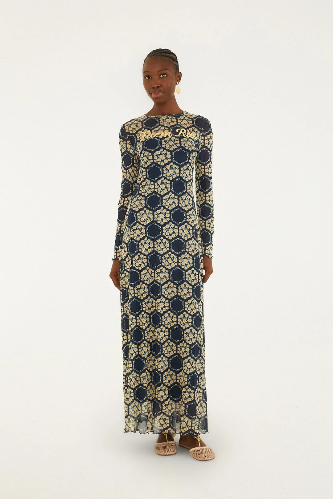 Blue Farm Club Long Sleeve Maxi Dress - 1