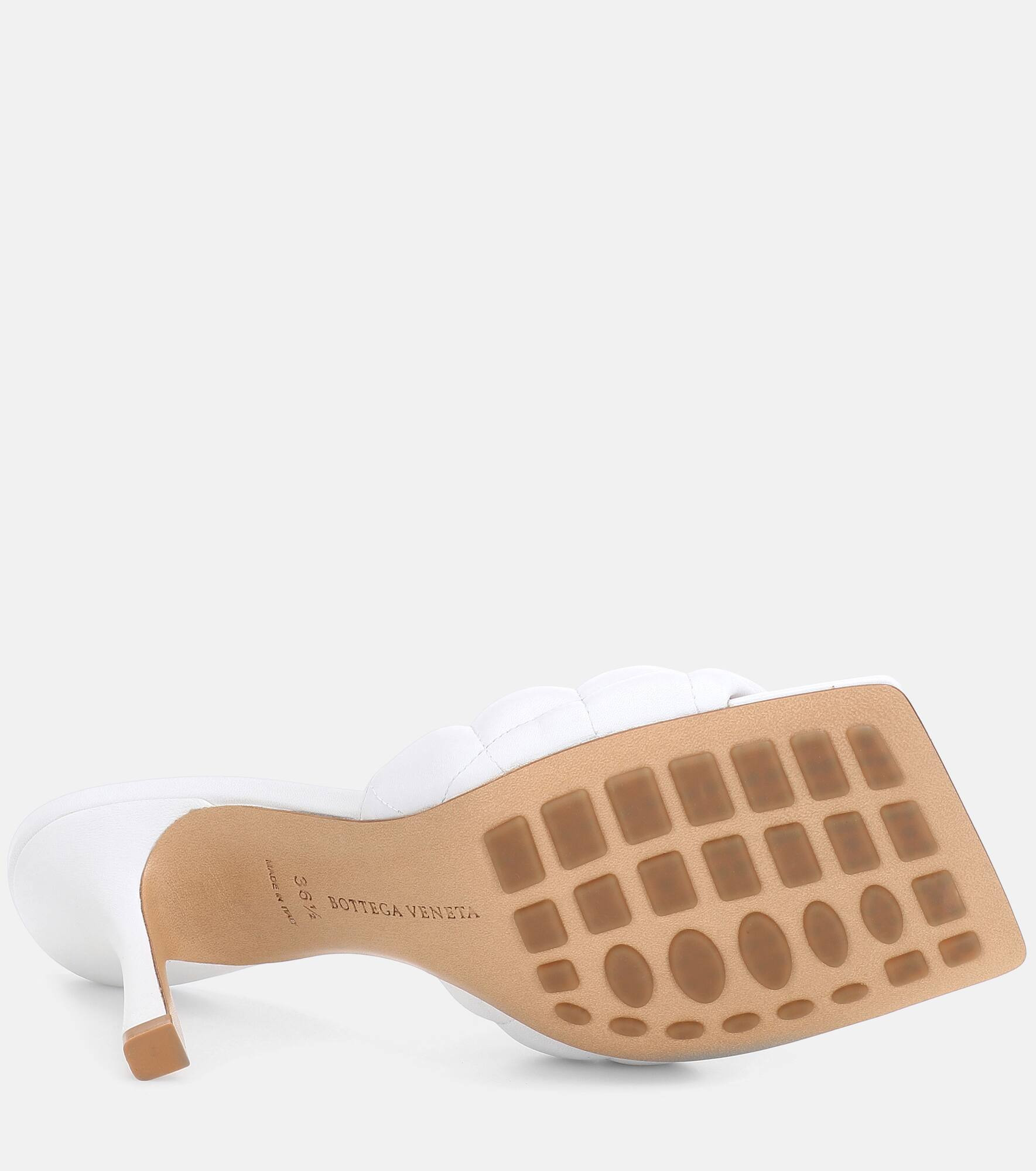 Padded leather mules - 6