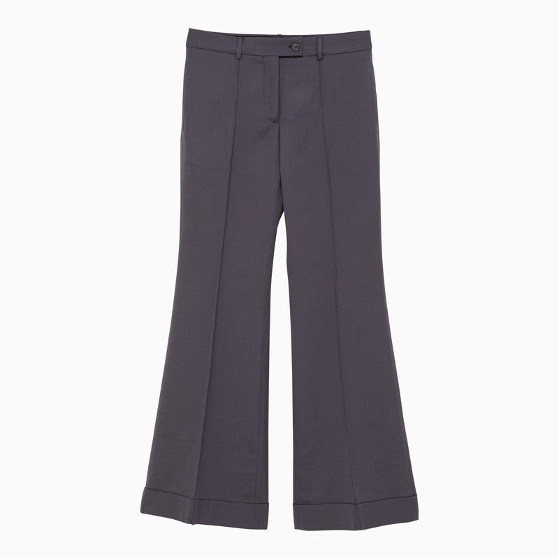 Acne Studios Blue Wool-Blend Trumpet Trousers Women - 1