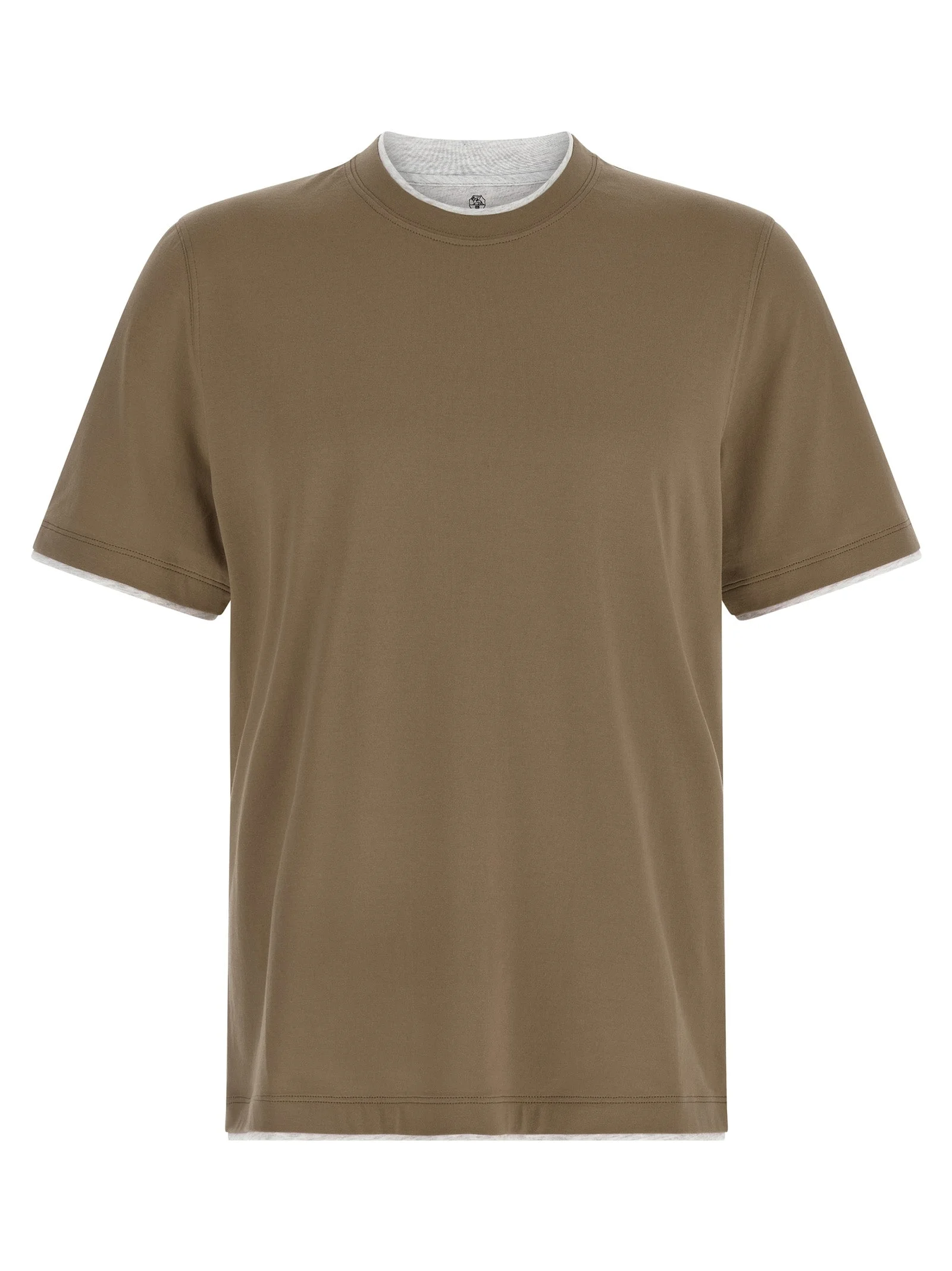 Brunello Cucinelli Men Double Layer T-Shirt - 1
