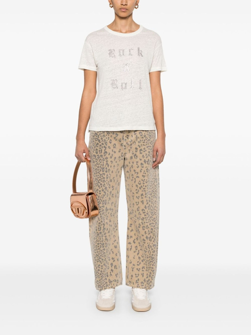 Zadig & Voltaire rhinestone-slogan T-shirt outlook