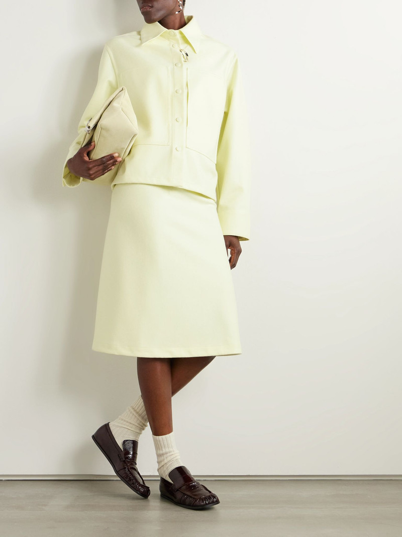 Jil Sander Wool midi skirt Pastel yellow outlook