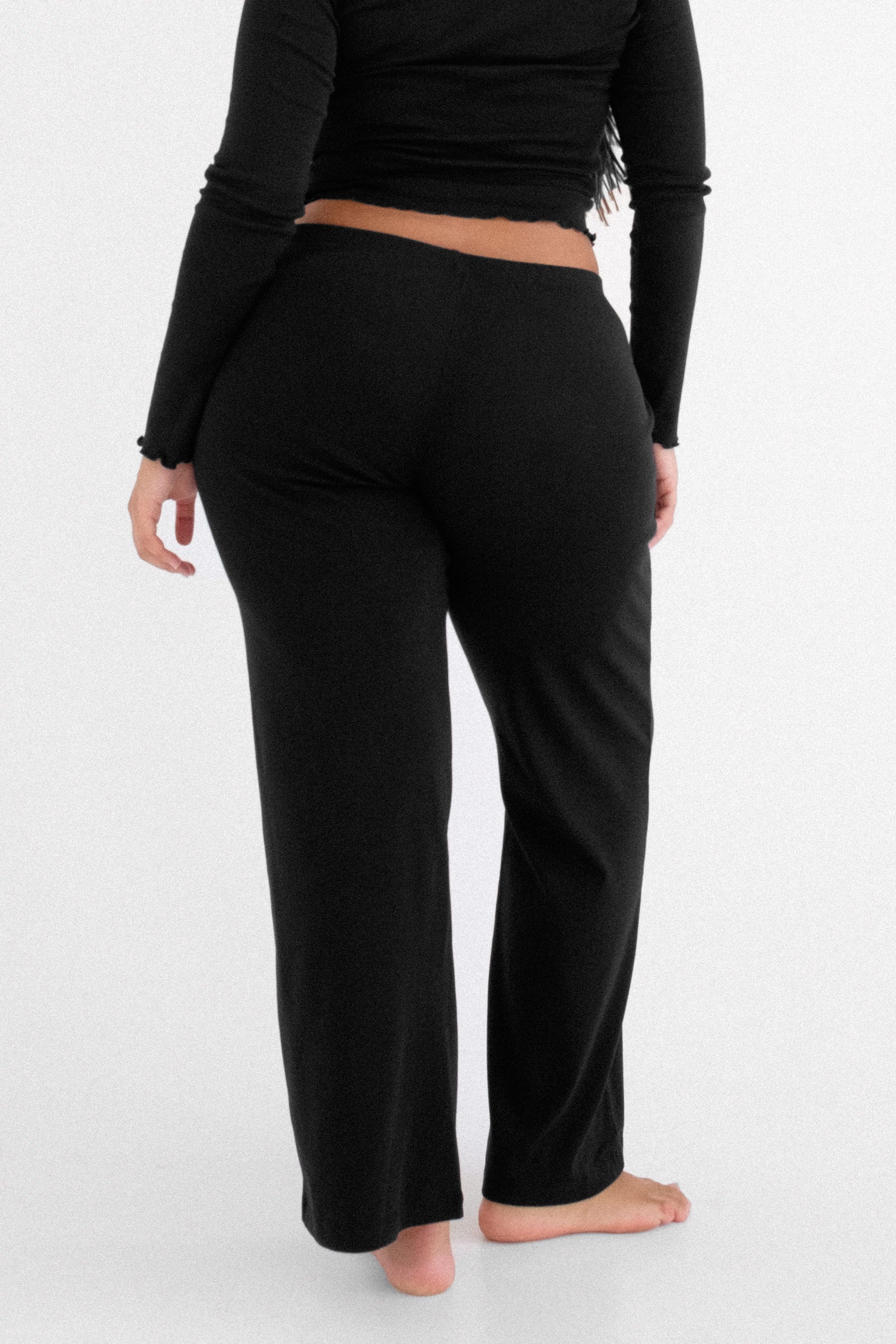The Pant: Cotton Jersey Black - 6
