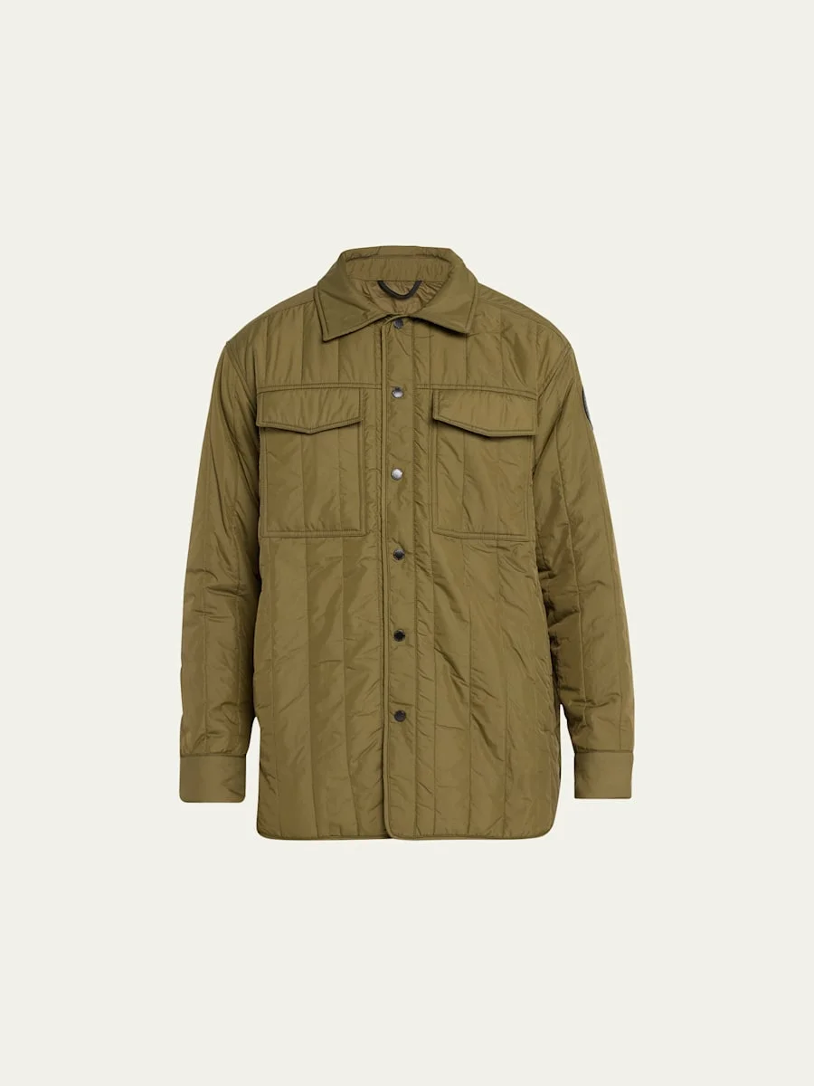Men's Quilted Black Label Overshirt - 1