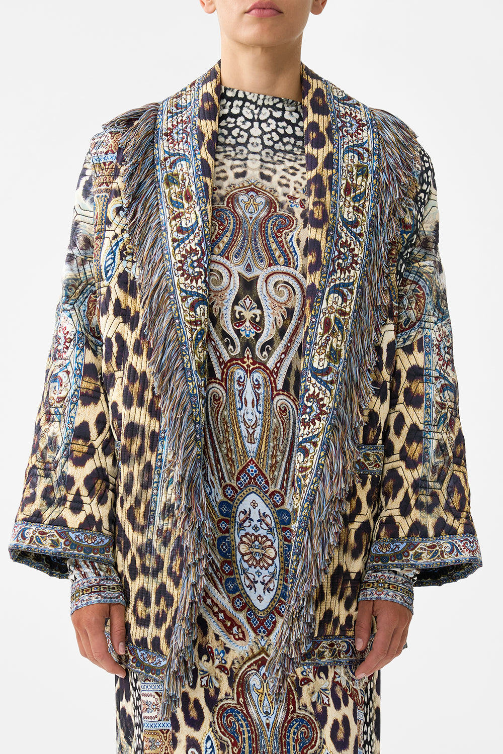 QUILTED ROLL COLLAR COAT - 6