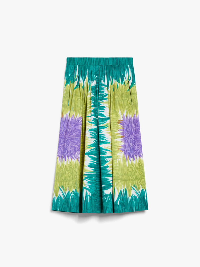 CIRCEO Printed poplin skirt - 1