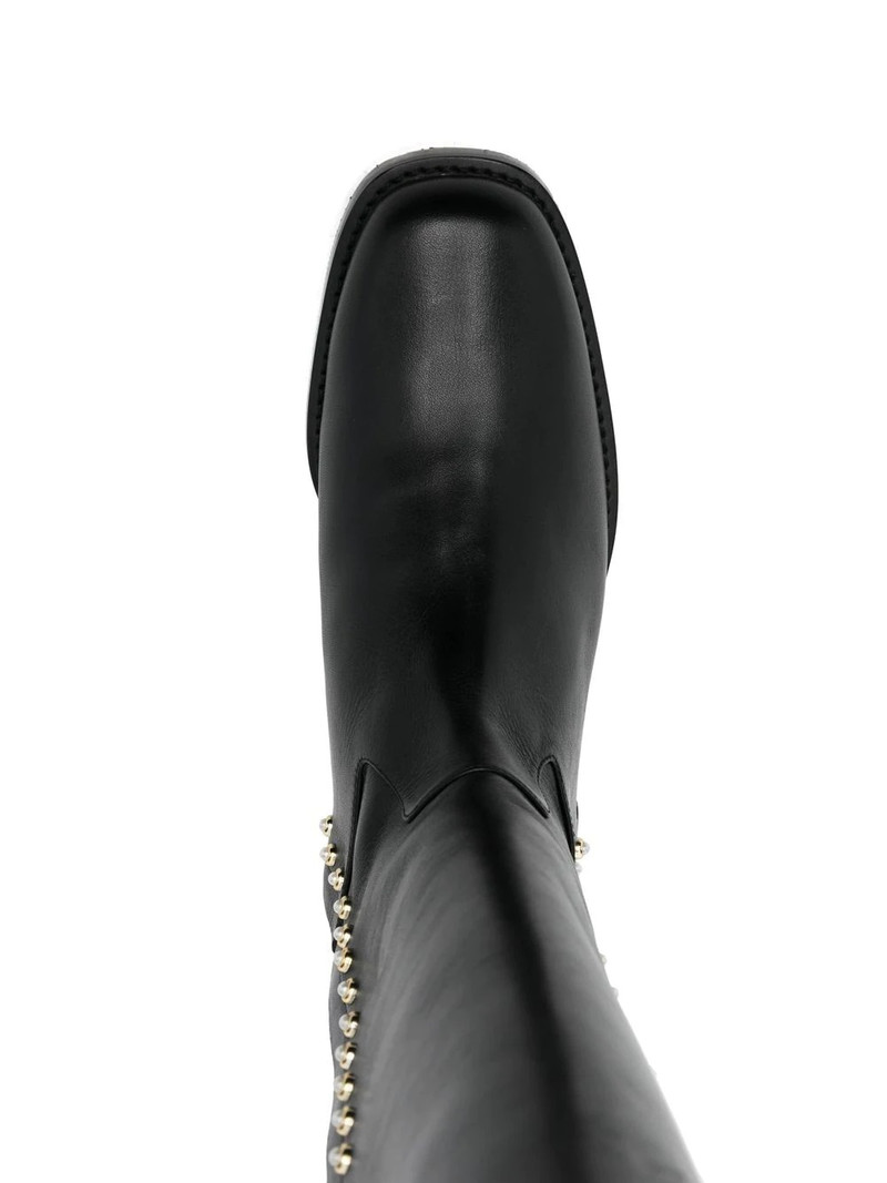 pearl-embellished detail boots 4