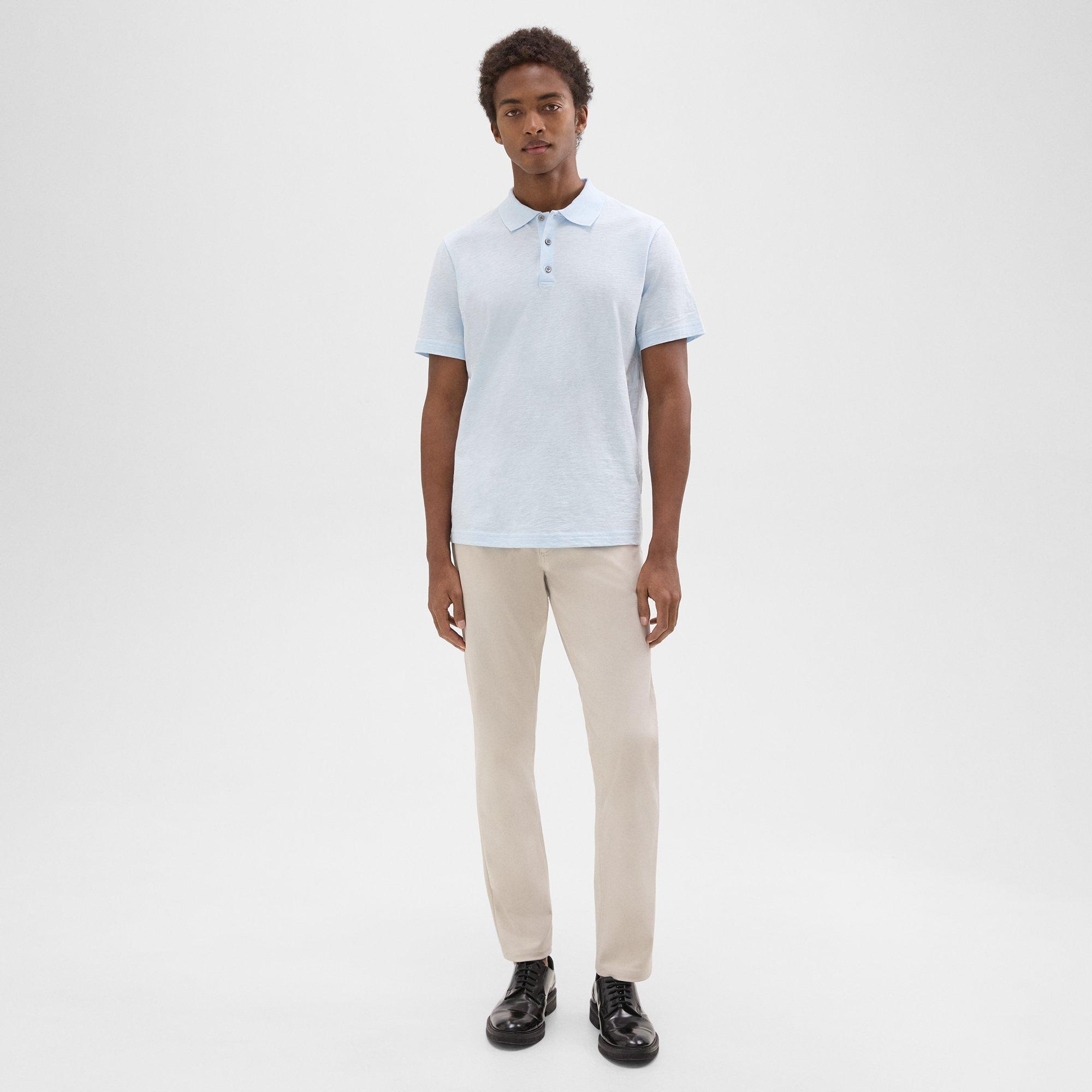 Bron Polo Shirt in Cosmos Slub Cotton - 6