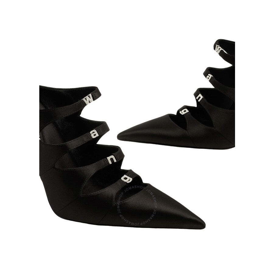 T by Alexander Wang Black Lolita 105 Satin Mules - 4