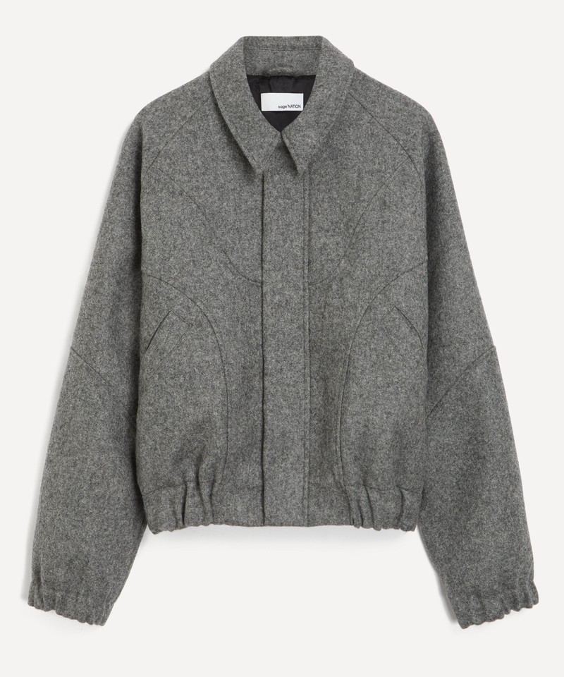 Jiji Marl Grey Wool Jacket 1