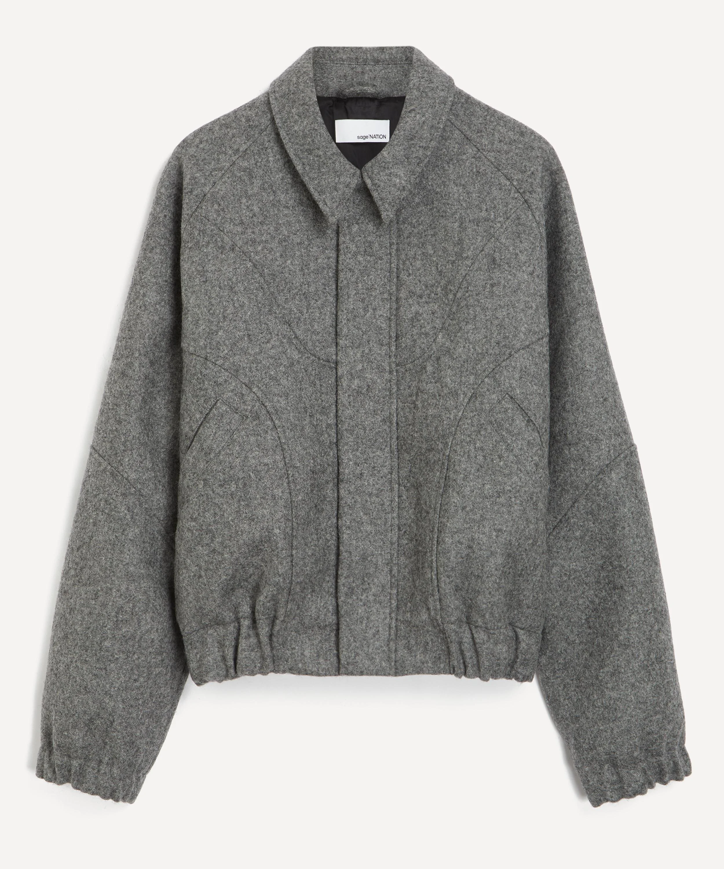 Jiji Marl Grey Wool Jacket - 1