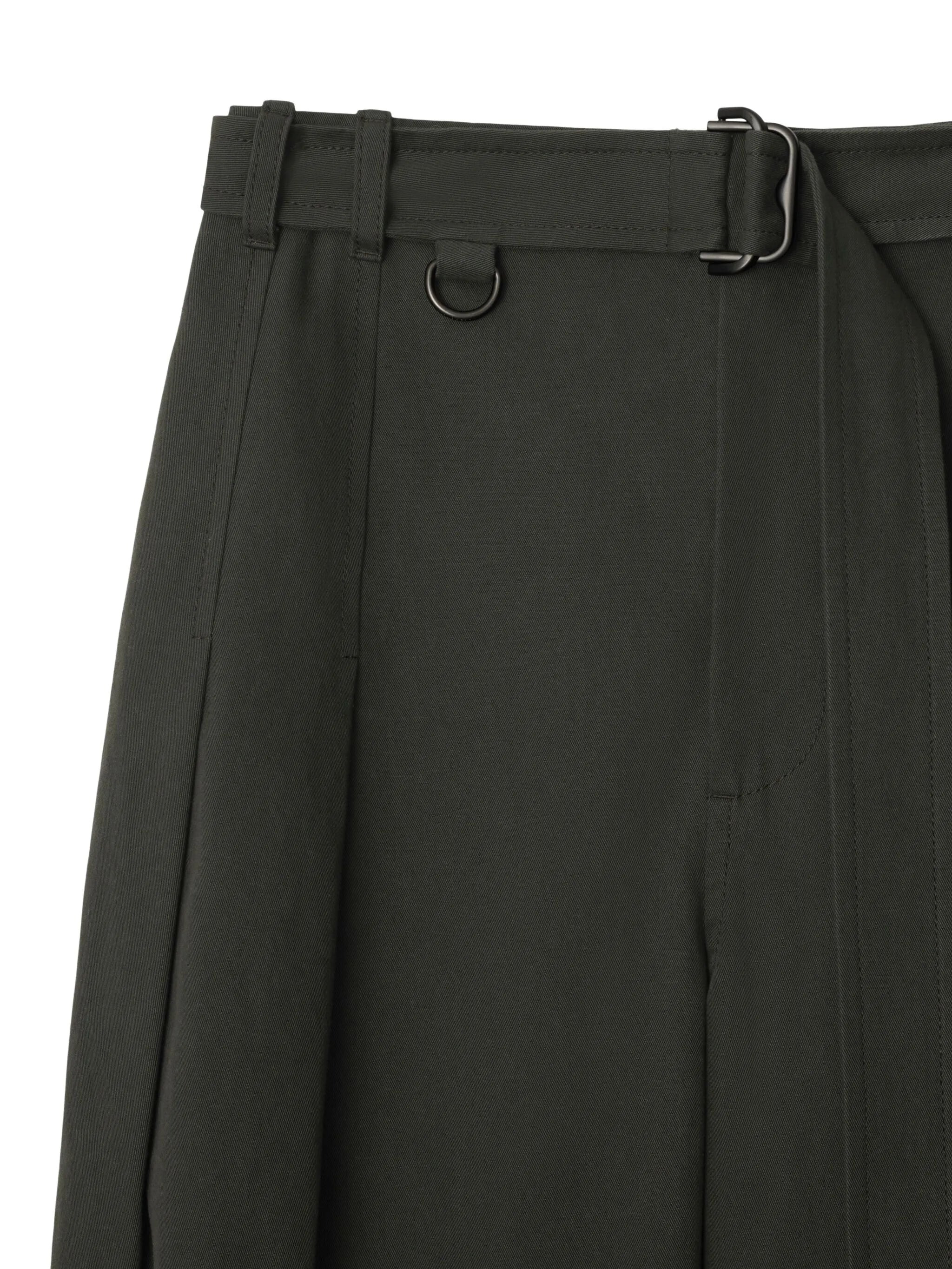 gabardine straight-leg trousers - 2