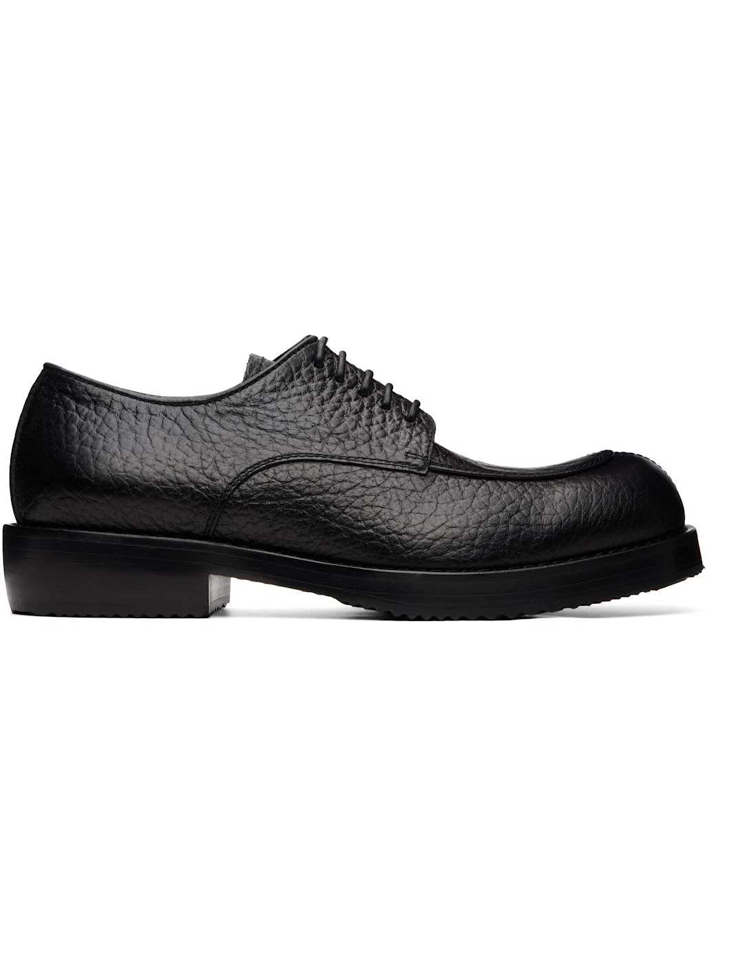 Black Leather Derbys - 1