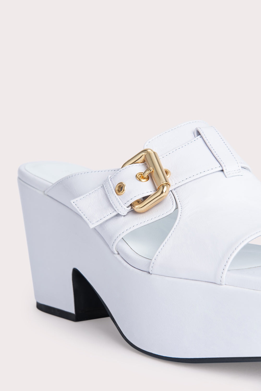 Lenka White Gloss Leather - 6