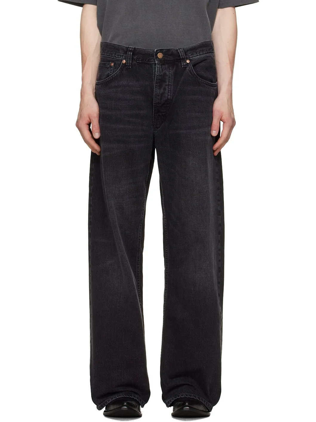 Black Loud Larry Jeans - 1