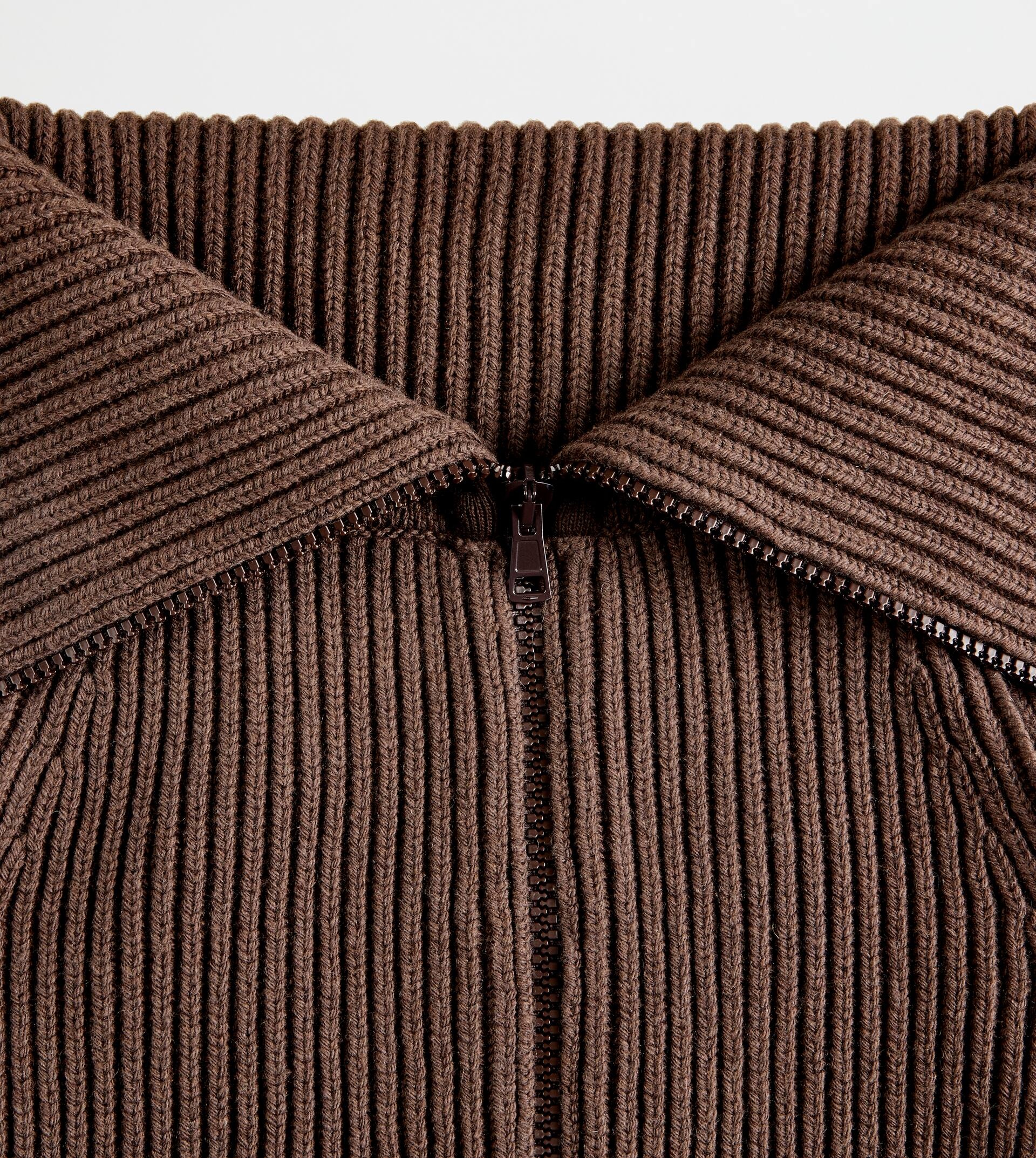 CASHMERE BLEND MIDI-SKIRT - BROWN - 6