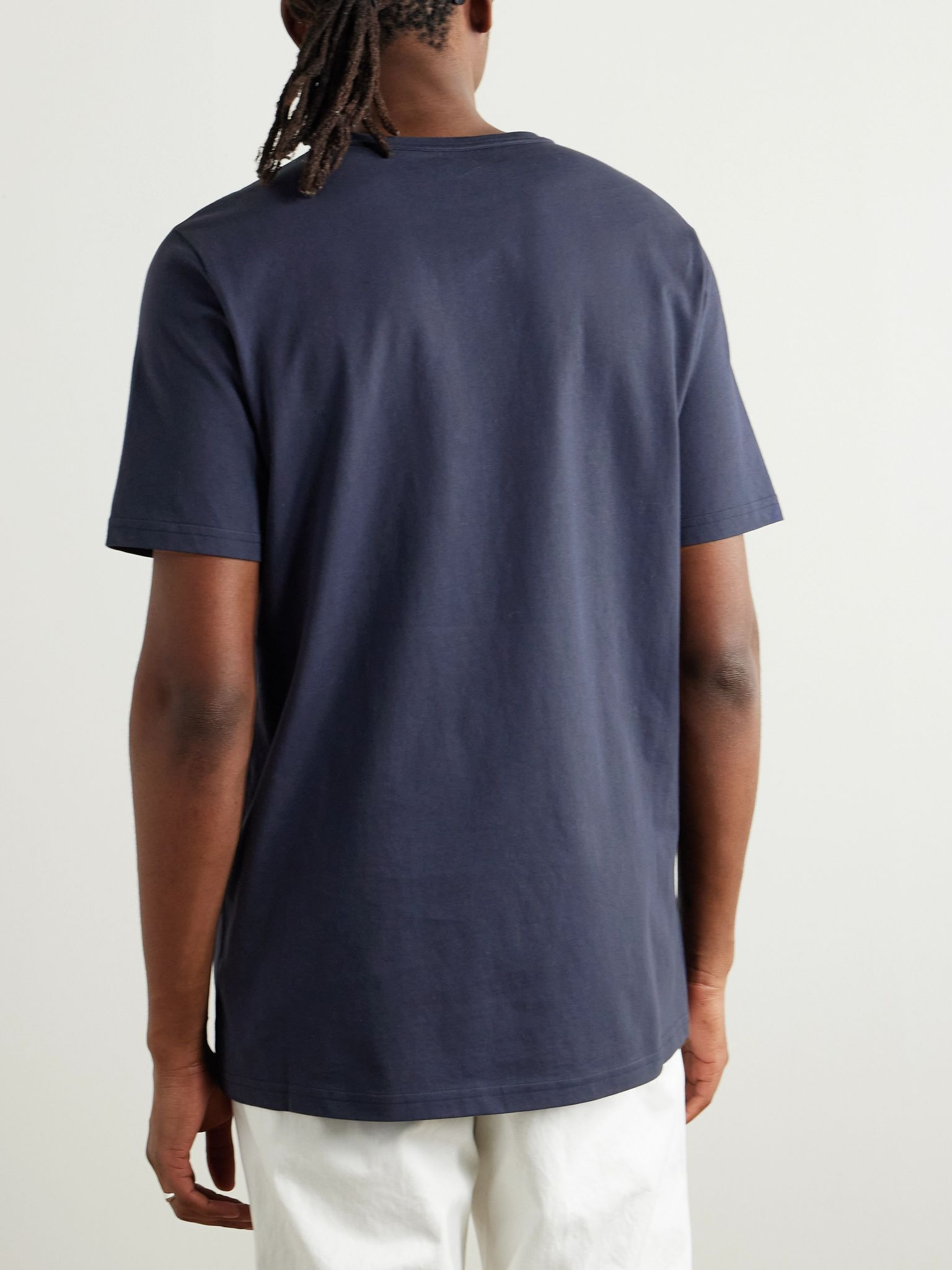 Bandeira Cotton-Jersey T-Shirt Navy - 4