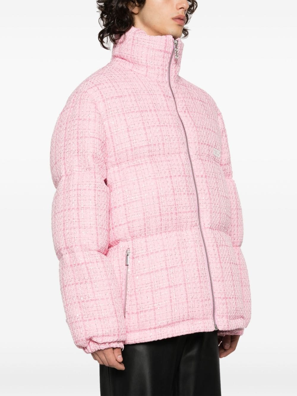 quilted tweed padded jacket - 4