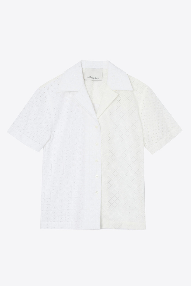 Broderie Anglaise Patchwork Camp Shirt 7
